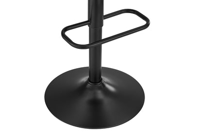 Matt Blatt Set of 2 Joey Height Adjustable Bar Stools (Black/Poppy Black)