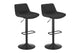 Matt Blatt Set of 2 Joey Height Adjustable Bar Stools (Black/Poppy Black)