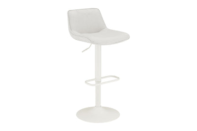 Matt Blatt Set of 2 Joey Height Adjustable Bar Stools White/Beach Sand