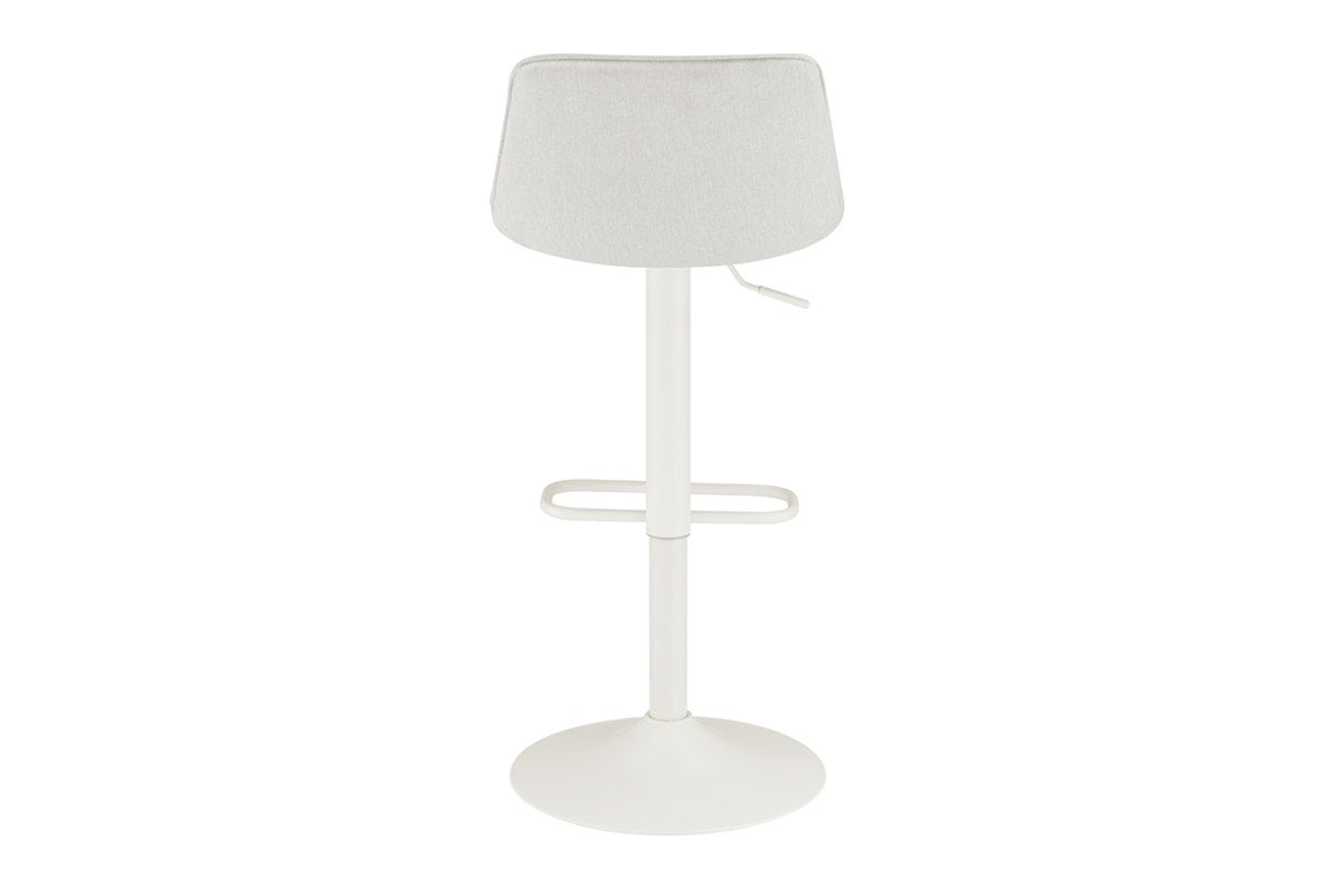 Matt Blatt Set of 2 Joey Height Adjustable Bar Stools (White/Beach Sand)