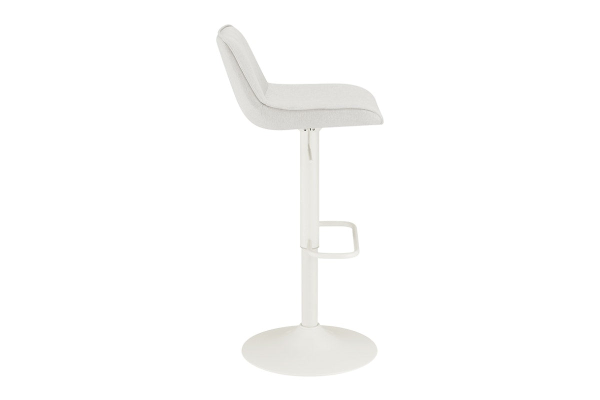 Matt Blatt Set of 2 Joey Height Adjustable Bar Stools (White/Beach Sand)