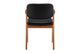 Set of 2 Matt Blatt Kai Replica Danish Dining Chairs (Black PU/Walnut)