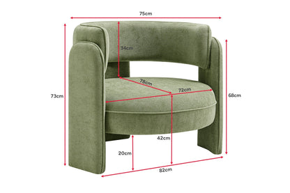 Matt Blatt Katelyn Accent Chair (Green)