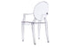 Matt Blatt Set of 2 Philippe Starck Louis Ghost Arm Chairs Replica (Clear)
