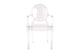 Matt Blatt Set of 2 Philippe Starck Louis Ghost Arm Chairs Replica (Clear)
