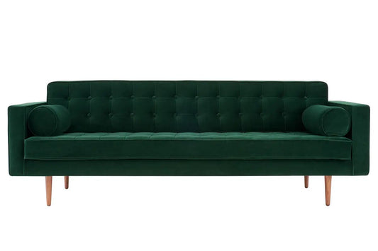 Matt Blatt Marcella Velvet 3-Seater Sofa (Green)