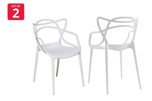 Set of 2 Matt Blatt Philippe Starck Masters Chairs Replica (White)