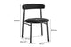 Set of 2 Brosa Lancel Dining Chairs (Pebbled Black Boucle)