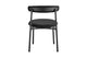 Set of 2 Brosa Lancel Dining Chairs (Pebbled Black Boucle)