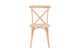 Matt Blatt Set of 2 Melrose Cross Back Chairs (Natural Beech/Board Seat)