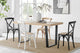 Matt Blatt Set of 2 Melrose Cross Back Chairs (Natural Beech/Board Seat)