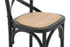 Matt Blatt Melrose Cross Back Counter Stool (Black Birch/Rattan Seat)