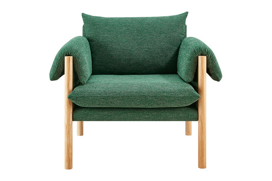 Matt Blatt Nook Upholstered Armchair (Green)