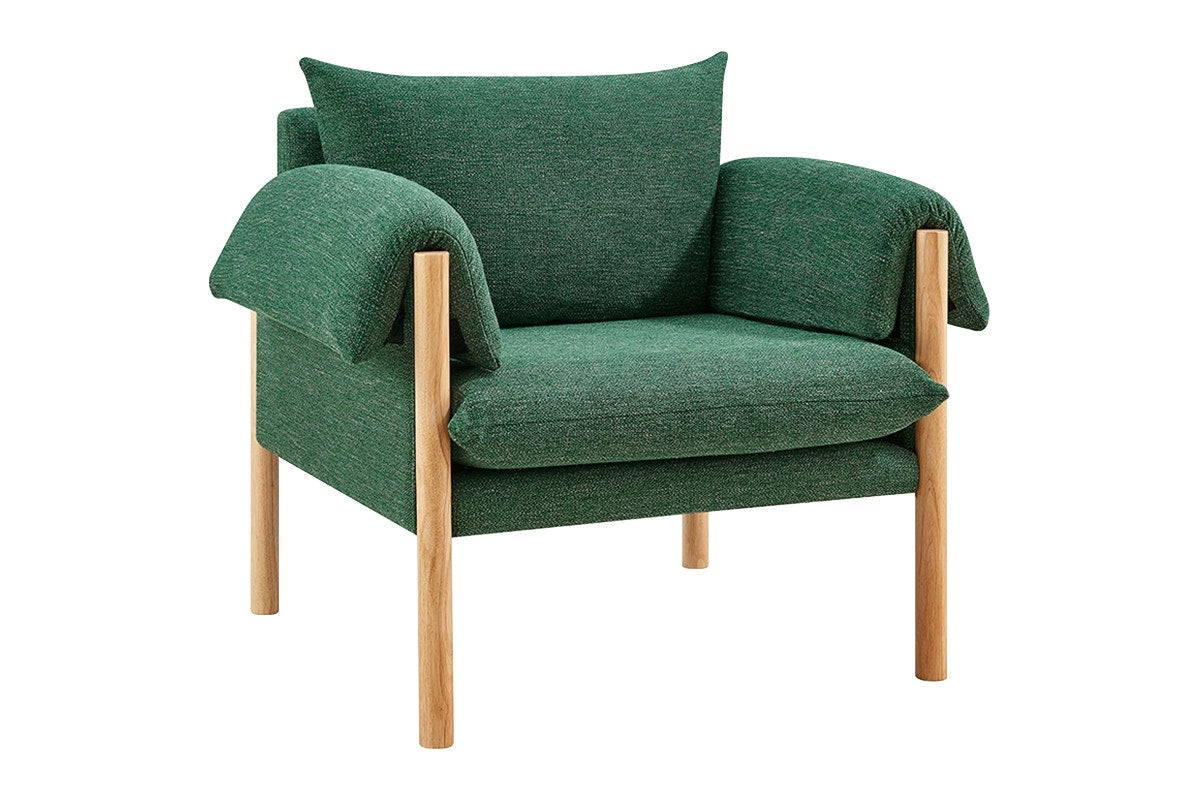 Matt Blatt Nook Upholstered Armchair (Green)