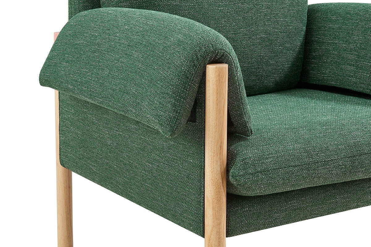 Matt Blatt Nook Upholstered Armchair (Green)