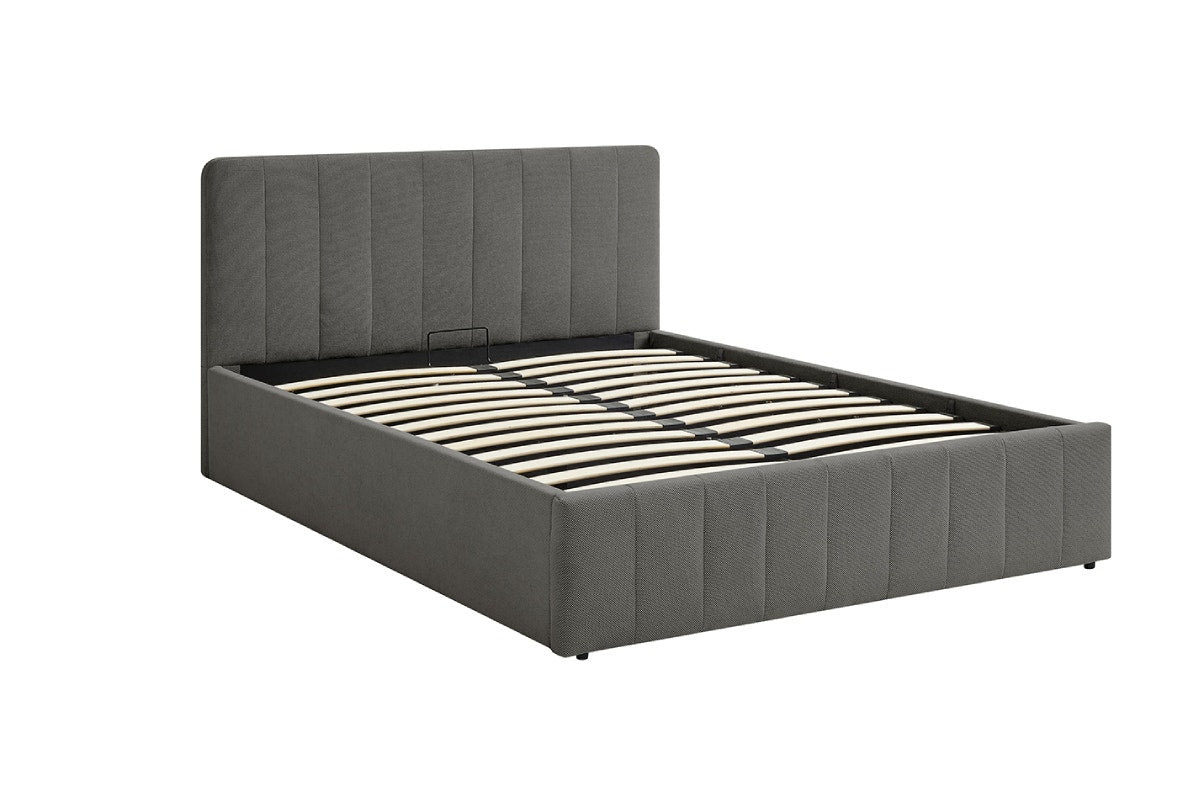 Matt Blatt Otis Panel Gas Lift Bed (Double, Grey)