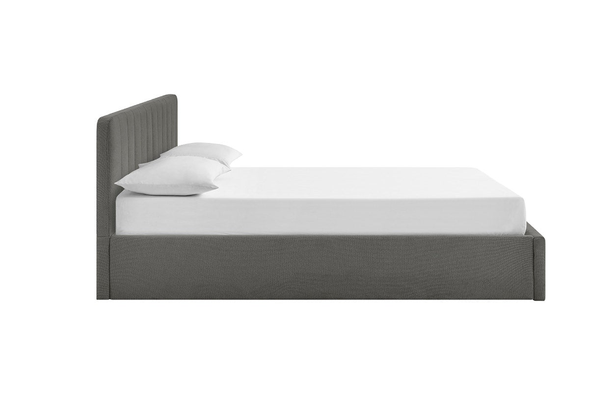 Matt Blatt Otis Panel Gas Lift Bed (King, Grey)