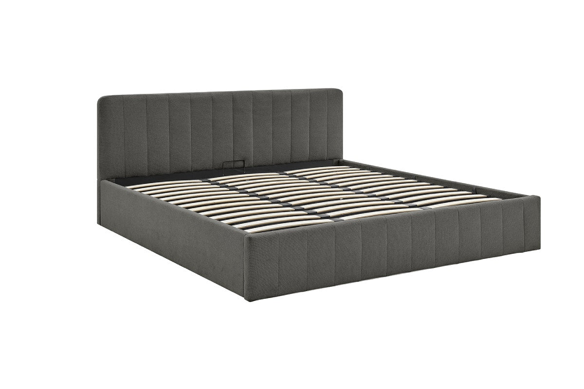 Matt Blatt Otis Panel Gas Lift Bed (King, Grey)