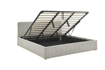 Matt Blatt Otis Panel Gas Lift Bed (King, Cream)