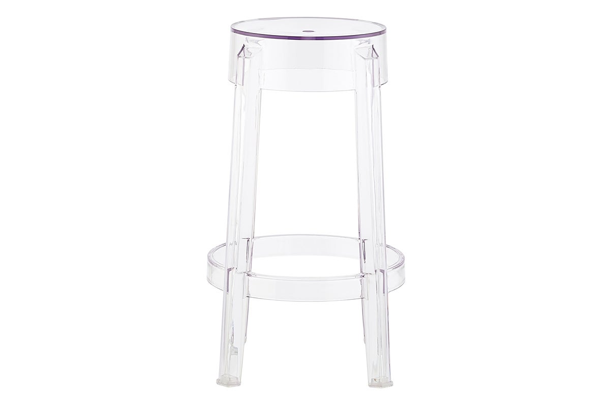 Matt Blatt Set of 2 Philippe Starck Ghost Barstools Replica (Clear, 66cm)