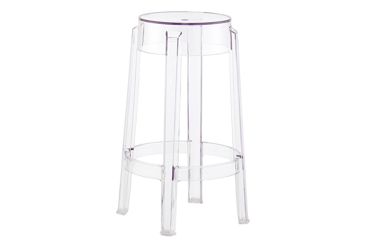 Set of 2 Matt Blatt Philippe Starck Ghost Barstools Replica (Clear, 66cm)