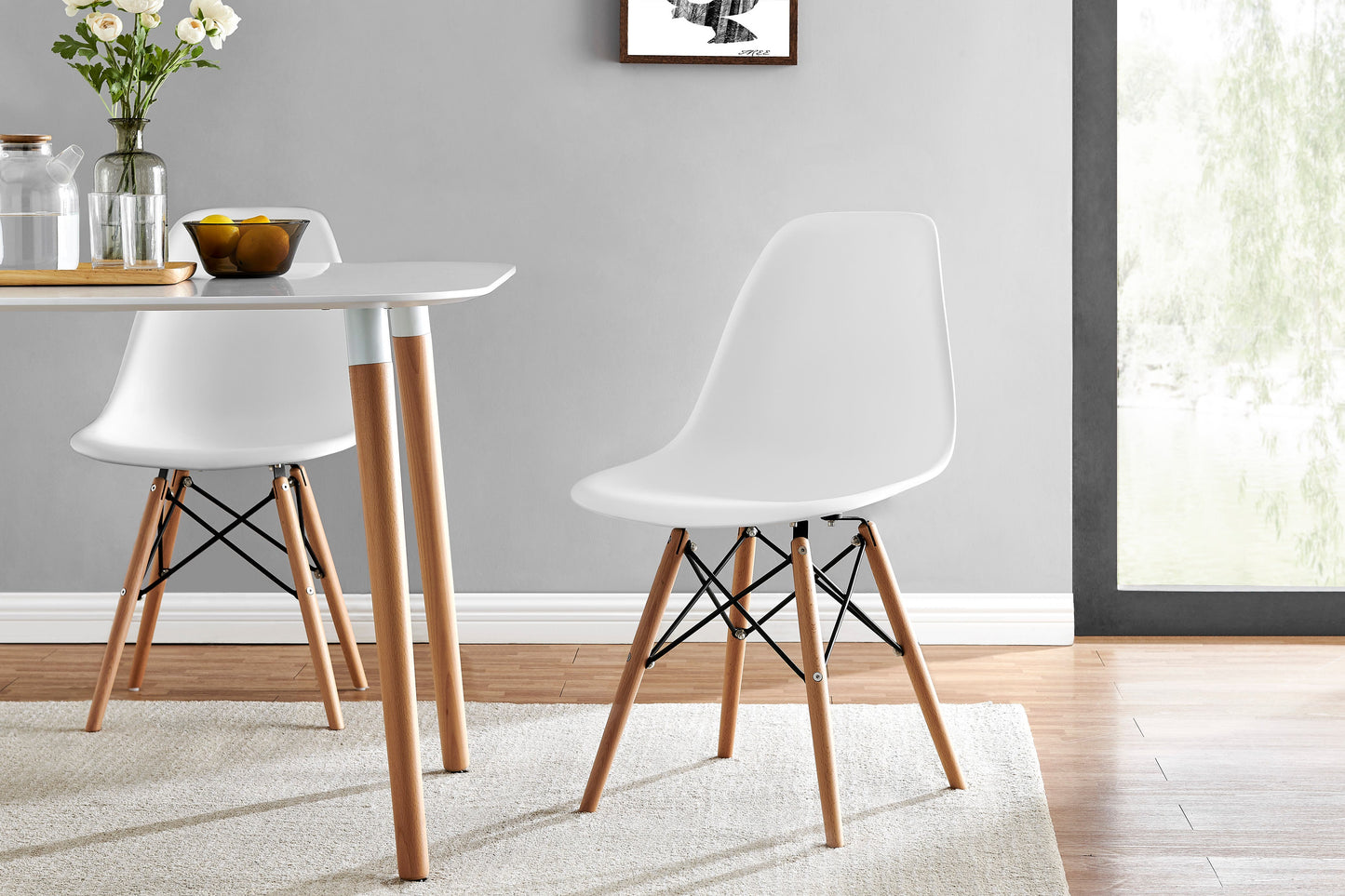 Matt Blatt Set of 2 Eames Premium DSW Chair Replica