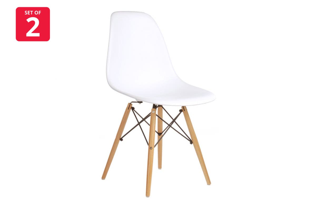 Matt Blatt Set of 2 Eames Premium DSW Chair Replica