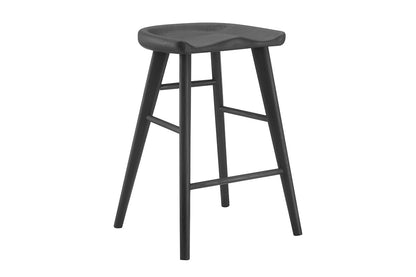 Matt Blatt Saddle Backless Counter Stool (Black Oak)