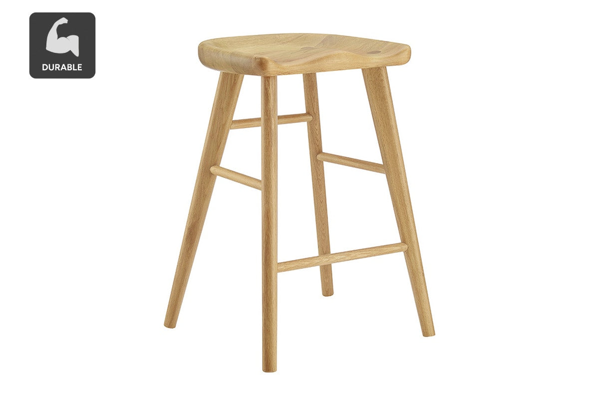 Matt Blatt Saddle Backless Counter Stool (Oak)