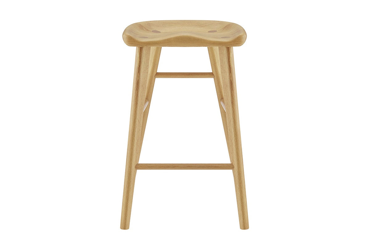 Matt Blatt Saddle Backless Counter Stool (Oak)