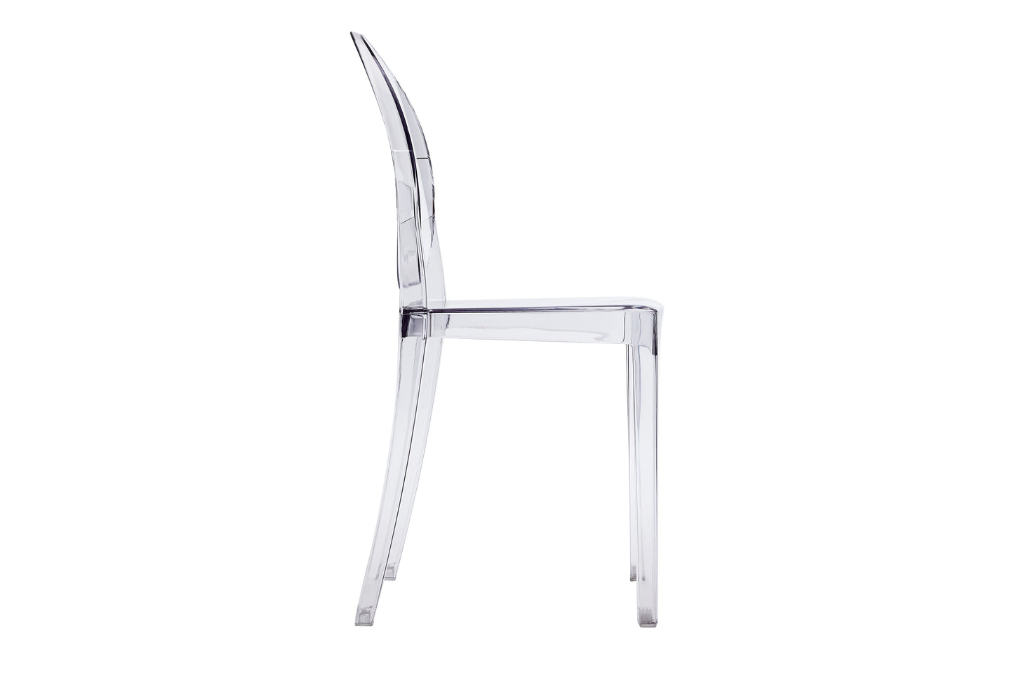 Matt Blatt Set of 2 Philippe Starck Victoria Ghost Chairs Replica - Clear