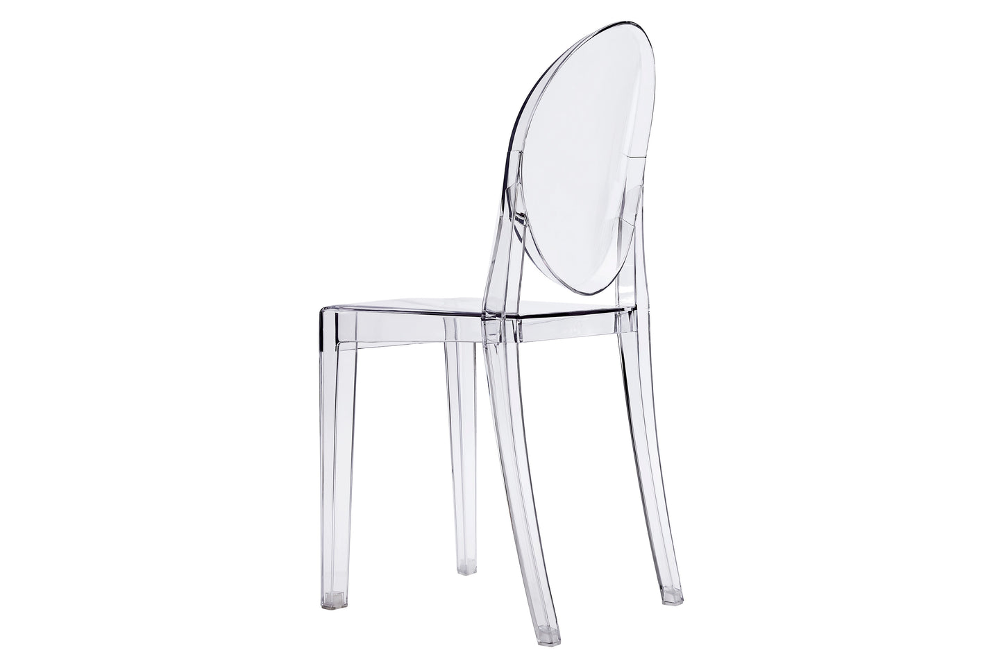 Matt Blatt Set of 2 Philippe Starck Victoria Ghost Chairs Replica - Clear