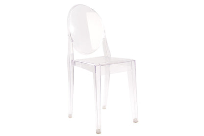 Matt Blatt Set of 2 Philippe Starck Victoria Ghost Chairs Replica - Clear