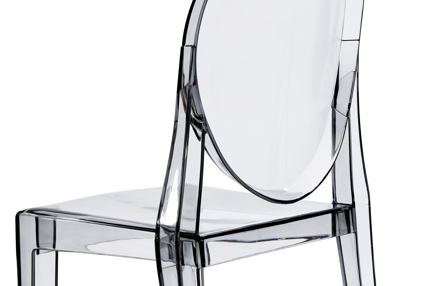 Set of 2 Matt Blatt Philippe Starck Victoria Ghost Chairs Replica (Smoke)