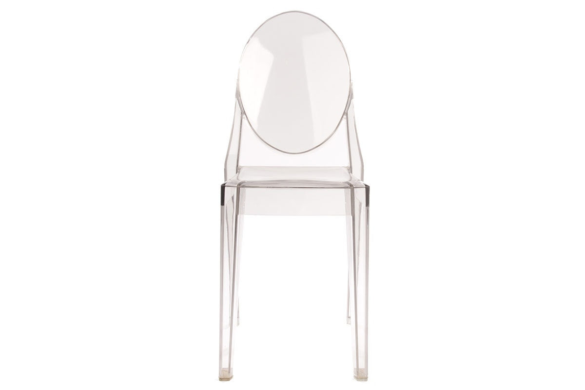 Set of 2 Matt Blatt Philippe Starck Victoria Ghost Chairs Replica (Smoke)