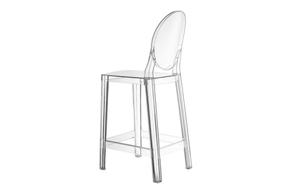 Set of 2 Matt Blatt Philippe Starck Victoria Ghost Stools Replica (Clear, 65cm)