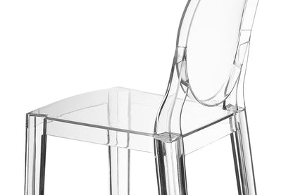 Set of 2 Matt Blatt Philippe Starck Victoria Ghost Stools Replica (Clear, 65cm)