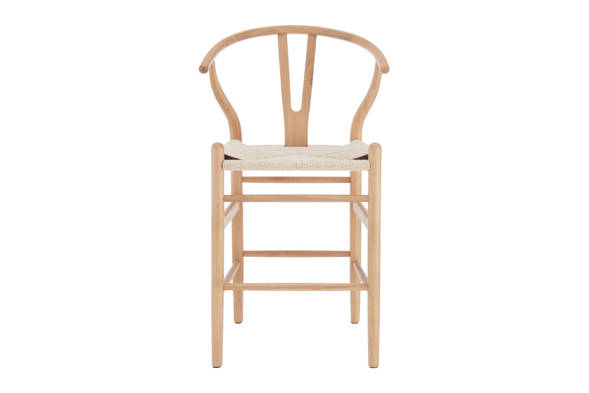 Matt Blatt Hans Wegner Wishbone Stool Replica (Beech Wood/Natural)