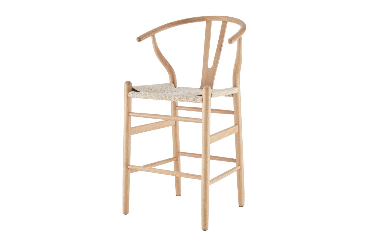 Matt Blatt Hans Wegner Wishbone Stool Replica (Beech Wood/Natural)