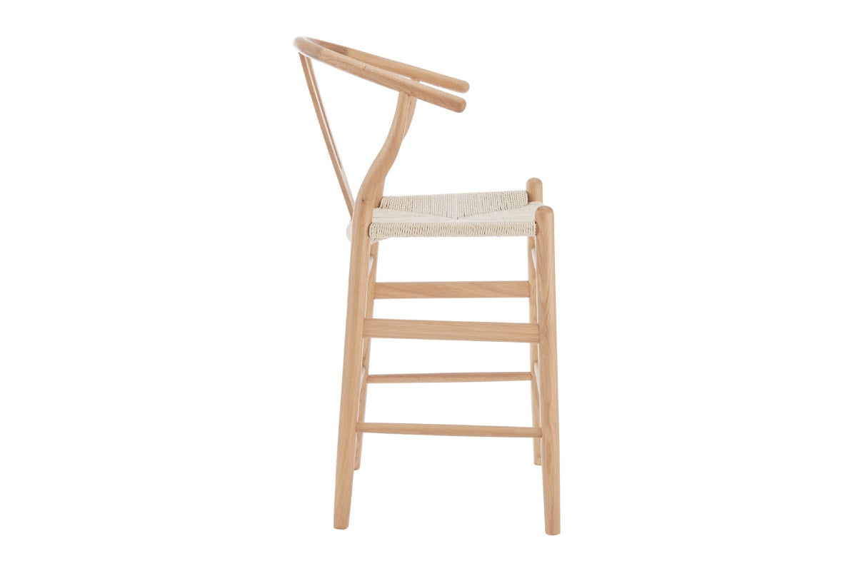 Matt Blatt Hans Wegner Wishbone Stool Replica (Beech Wood/Natural)