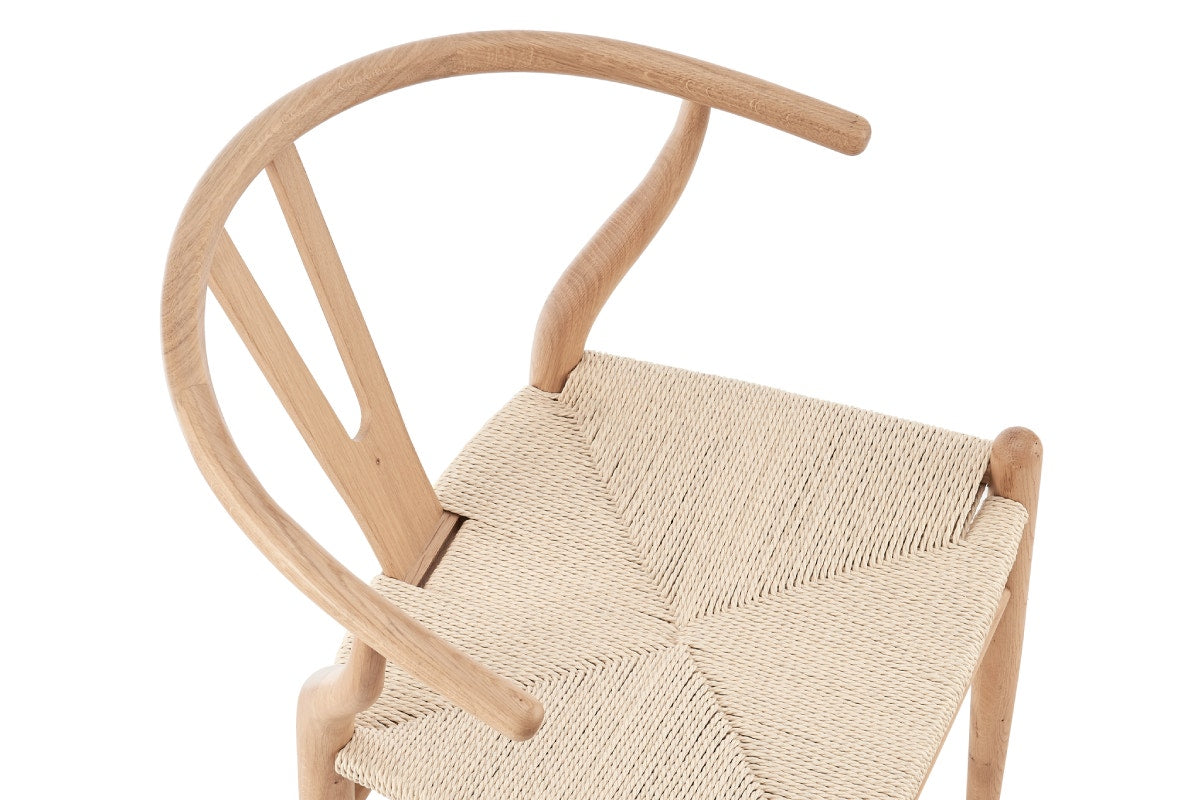 Matt Blatt Hans Wegner Wishbone Stool Replica (Beech Wood/Natural)