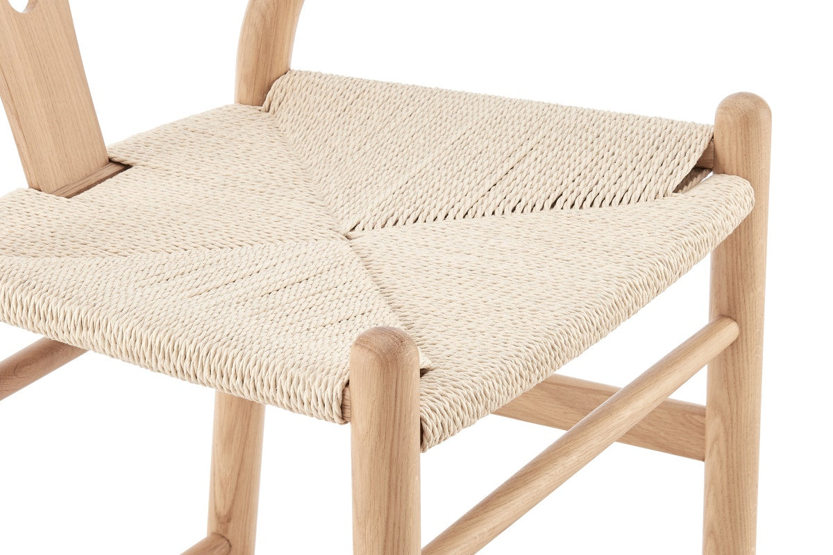 Matt Blatt Hans Wegner Wishbone Stool Replica (Beech Wood/Natural)