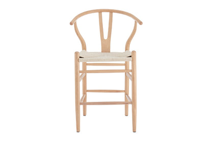 Matt Blatt Hans Wegner Wishbone Stool Replica (Oak Wood/Natural)
