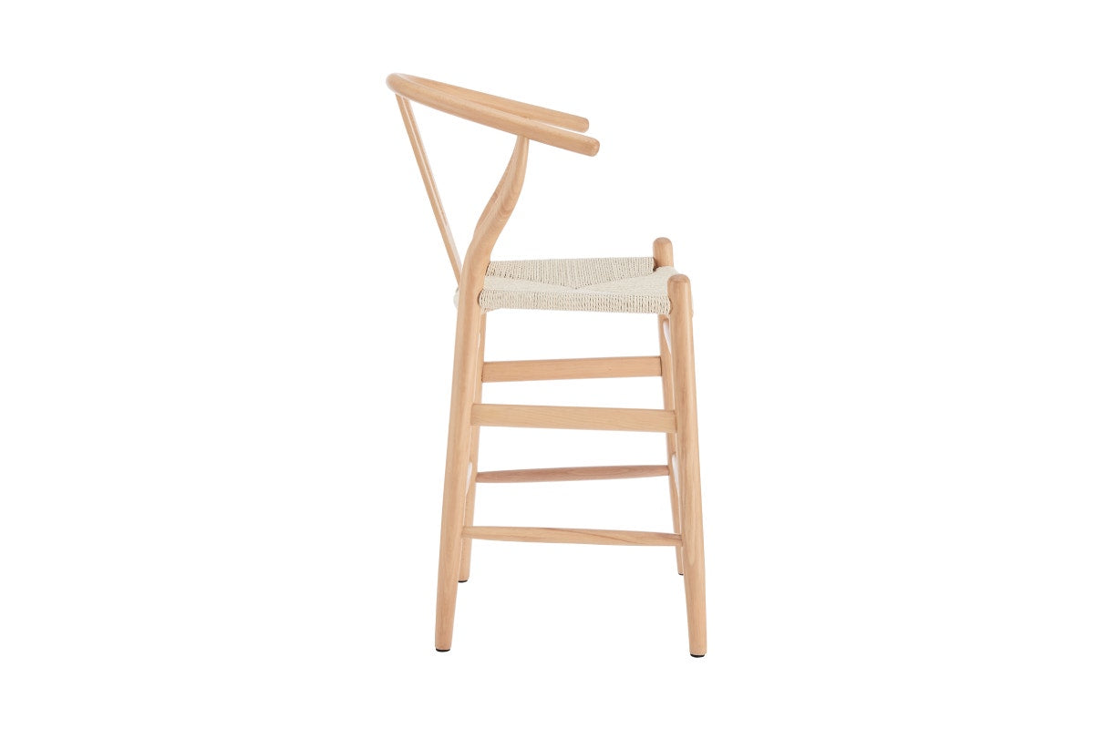 Matt Blatt Hans Wegner Wishbone Stool Replica (Oak Wood/Natural)