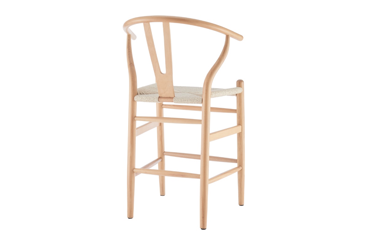 Matt Blatt Hans Wegner Wishbone Stool Replica (Oak Wood/Natural)