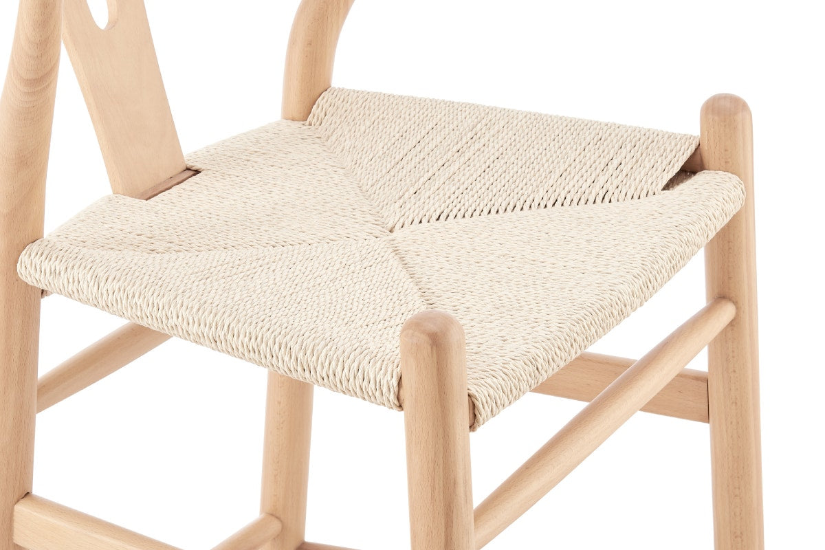 Matt Blatt Hans Wegner Wishbone Stool Replica (Oak Wood/Natural)