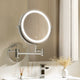 Embellir Extendable Makeup Mirror 10X Magnifying Double-Sided Bathroom Silver – view 7