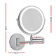 Embellir Extendable Makeup Mirror 10X Magnifying Double-Sided Bathroom Silver – view 2