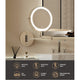 Embellir Extendable Makeup Mirror 10X Magnifying Double-Sided Bathroom Silver – view 4