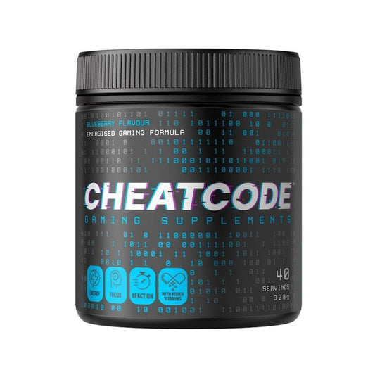 Cheatcode Energised Gaming Formula - Blueberry, 320g (40 Servings)-Auzzi Store